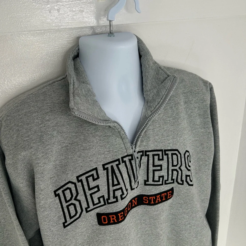 Oregon State Beavers Champion‎ 1/4 Zip Sweatshirt Pullover Size Large Collegiate